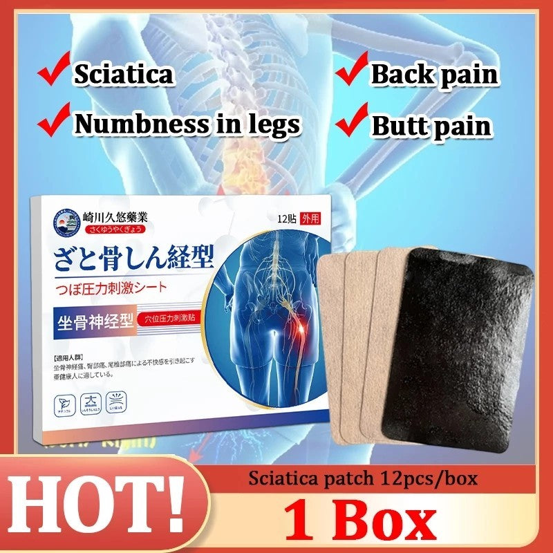 Japan Sciatica Pain Relief Patch – Pack of 12pcs ( BUY 1 GET 1 FREE )