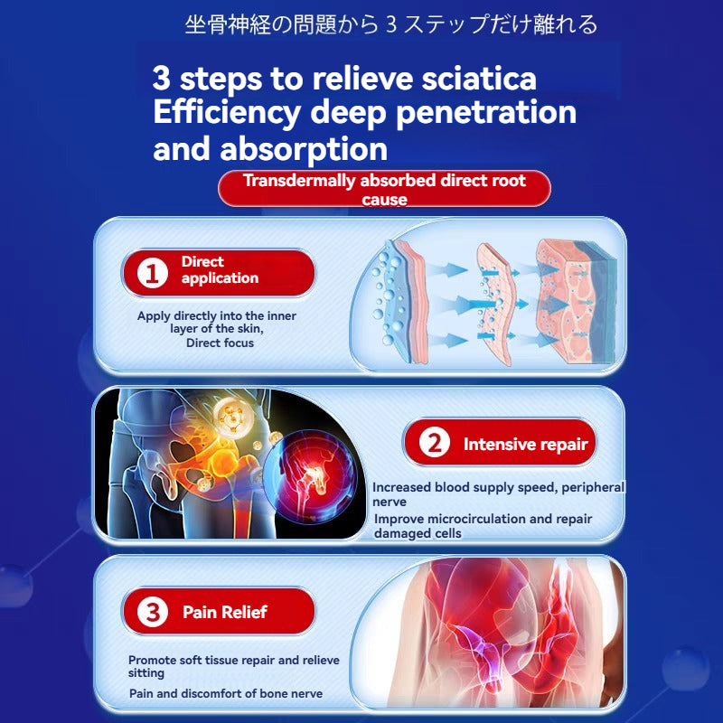 Japan Sciatica Pain Relief Patch – Pack of 12pcs ( BUY 1 GET 1 FREE )